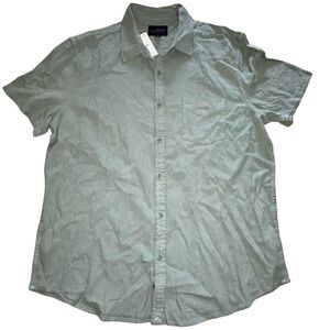 Lucky Brand Casual Short-Sleeve Button-Up Shirt - Sage Green